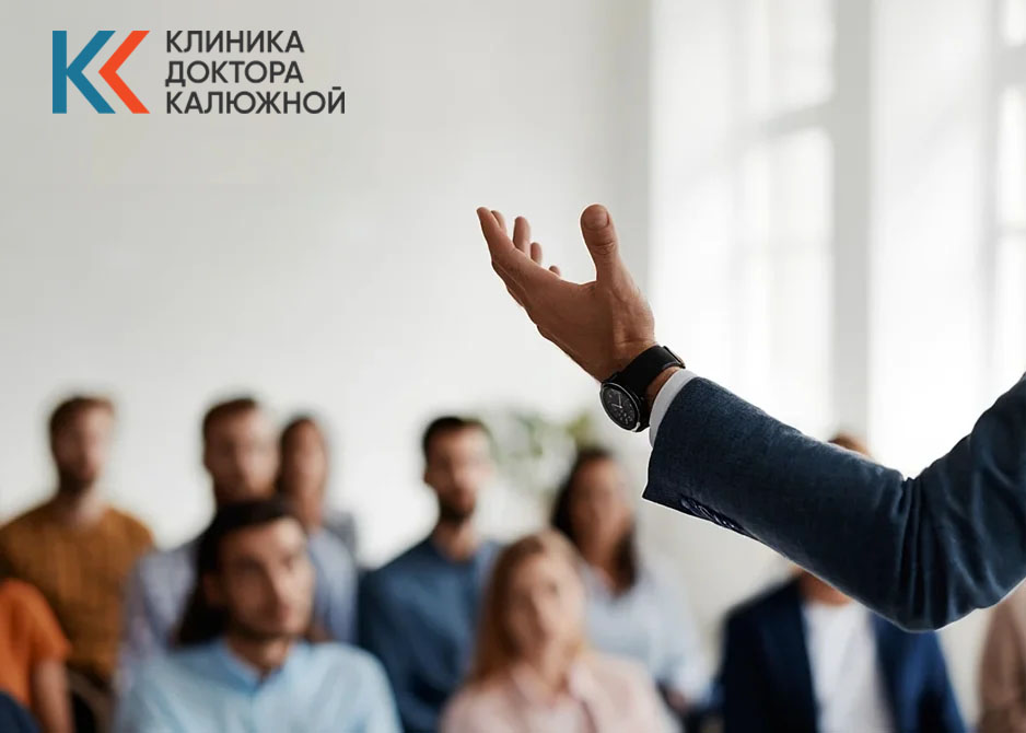 Собрание пациентов, проходящих программу 12 шагов